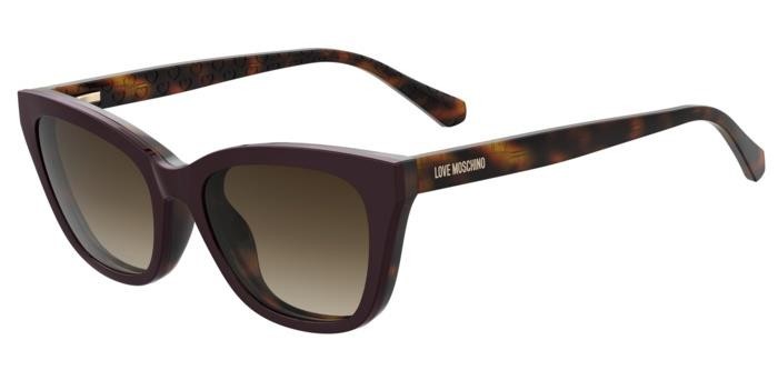 Occhiali da vista Moschino Love Mol071/CS 206685 (MFX HA) colore havana plum forma cat eye lenti brown shaded