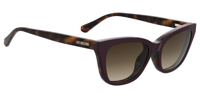 Occhiali da vista Moschino Love Mol071/CS 206685 (MFX HA) colore havana plum forma cat eye lenti brown shaded