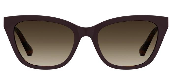 Occhiali da vista Moschino Love Mol071/CS 206685 (MFX HA) colore havana plum forma cat eye lenti brown shaded