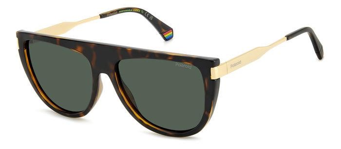 Sonnenbrillen Polaroid Pld 6221/S 206700 (086 UC) farbe havana form quadratisch gläser green polarized
