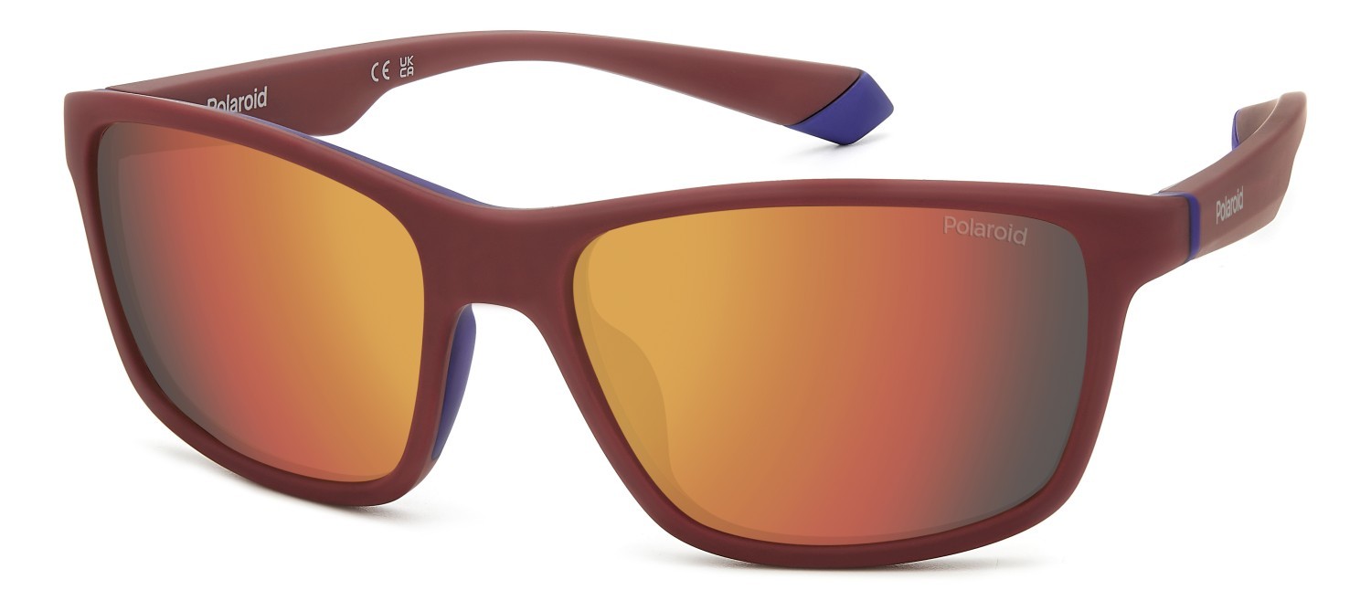Sonnenbrillen Polaroid Pld 2153/S 206701 (0Z3 OZ) farbe matte red form rechteckig gläser red multilayer polarized
