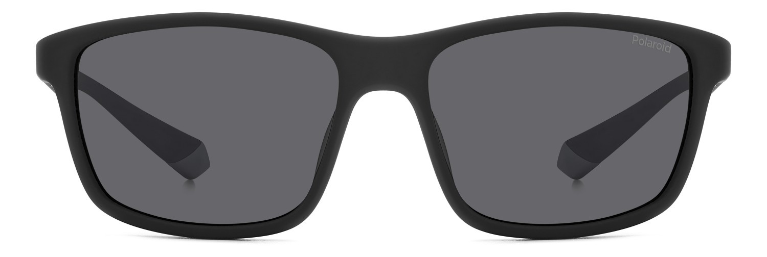Sunglasses Polaroid Pld 2153/S 206701 (O6W M9) color matte black grey shape rectangle lenses grey polarized