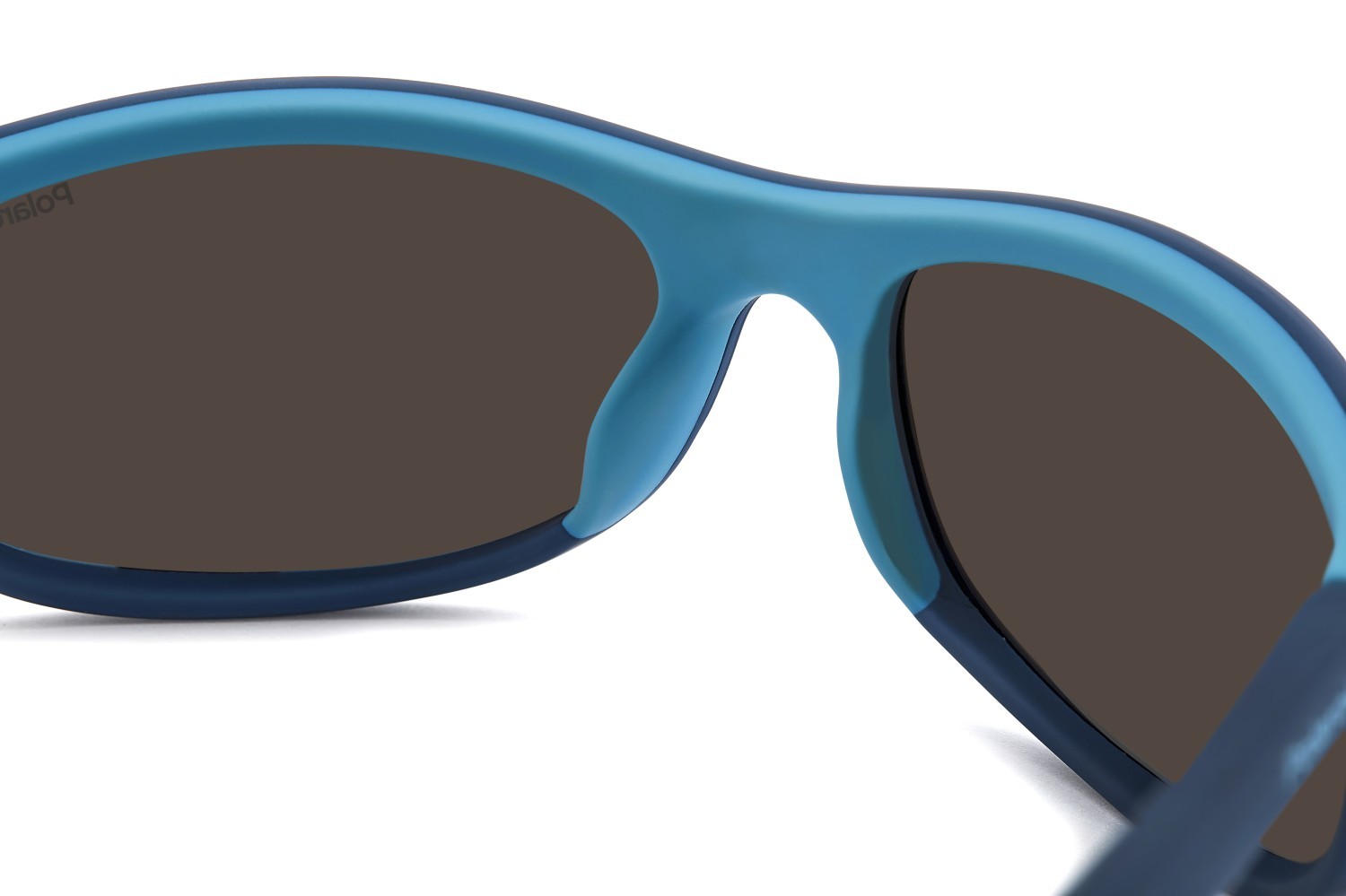 Sunglasses Polaroid Pld 2154/S 206702 (FLL 5X) color matte blue shape rectangle lenses blue mirror polarized