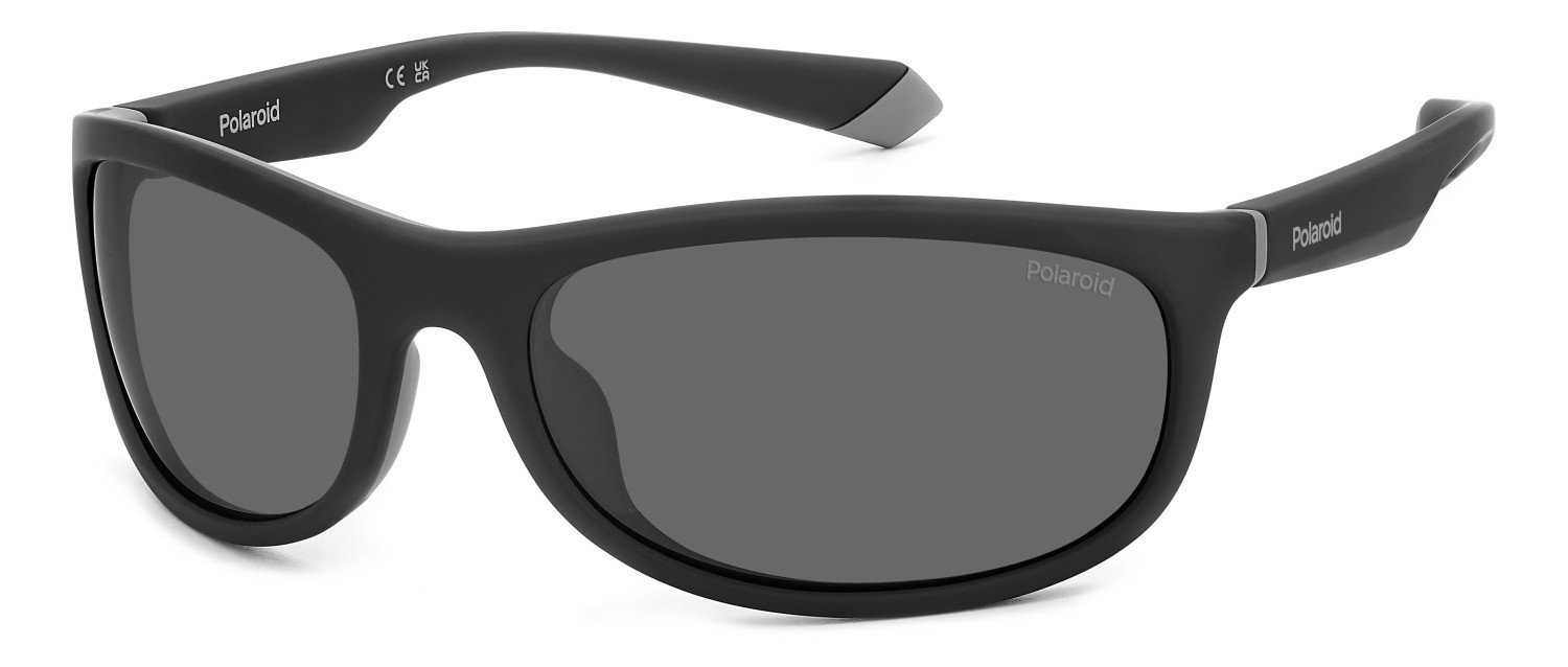 Sunglasses Polaroid Pld 2154/S 206702 (O6W M9) color matte black grey shape rectangle lenses grey polarized