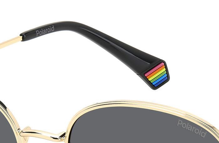 Sonnenbrillen Polaroid Pld 6215/S 206705 (2F7 M9) farbe gold grey form pantos gläser grey polarized