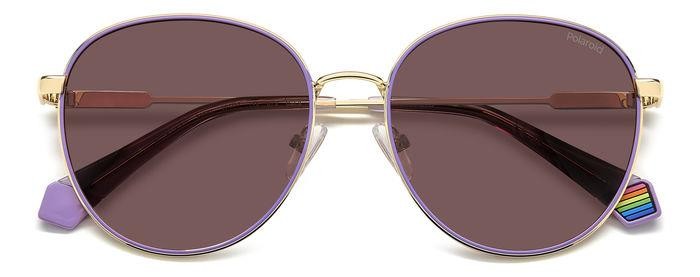 Sonnenbrillen Polaroid Pld 6215/S 206705 (S9E KL) farbe gold violet form pantos gläser violet polarized