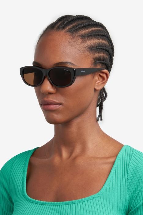 Sunglasses Polaroid Pld 9020/S 206710 (086 SP) color havana shape cat eye lenses bronze polarized