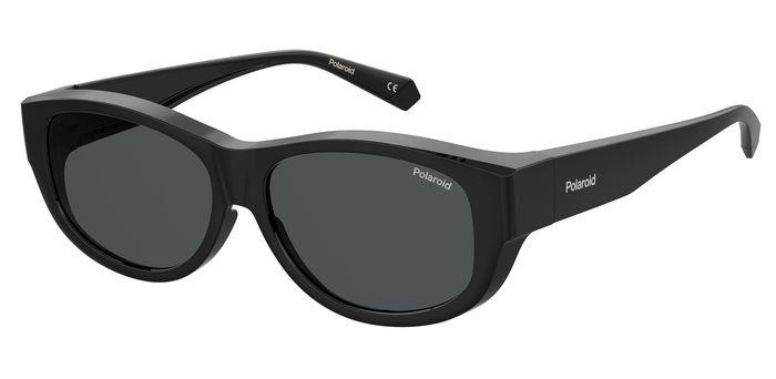 Sunglasses Polaroid Pld 9020/S 206710 (08A M9) color black grey shape cat eye lenses grey polarized