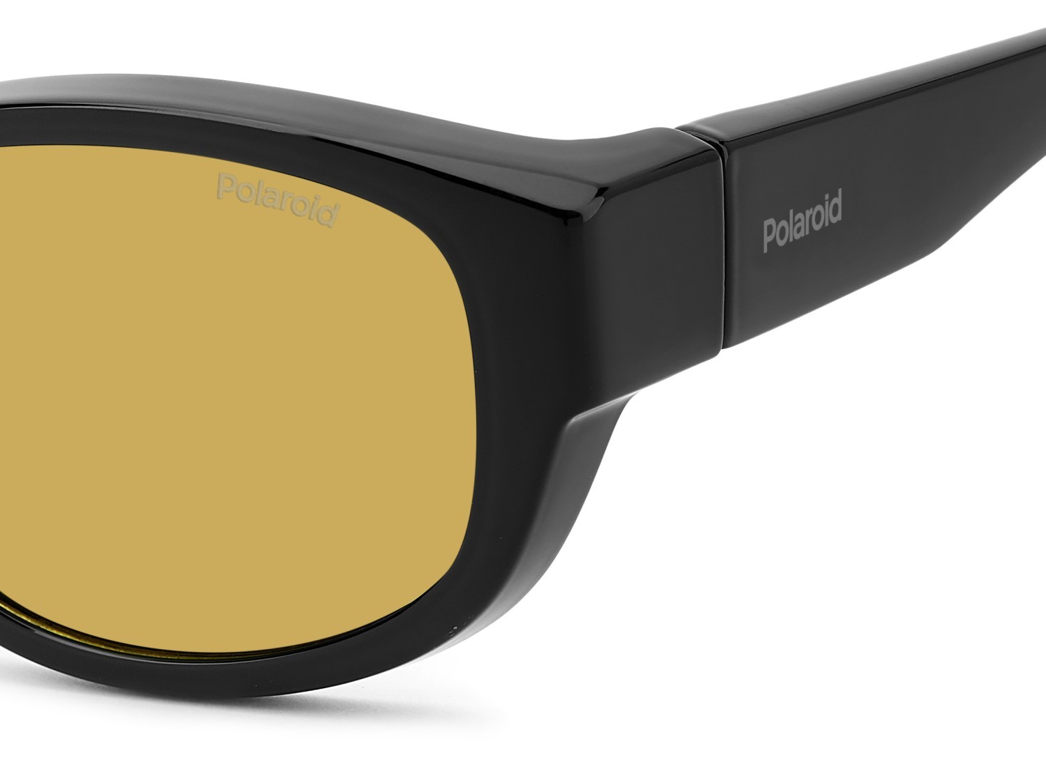 Sunglasses Polaroid Pld 9020/S 206710 71C MU color black yellow shape rectangle lenses yellow polarized