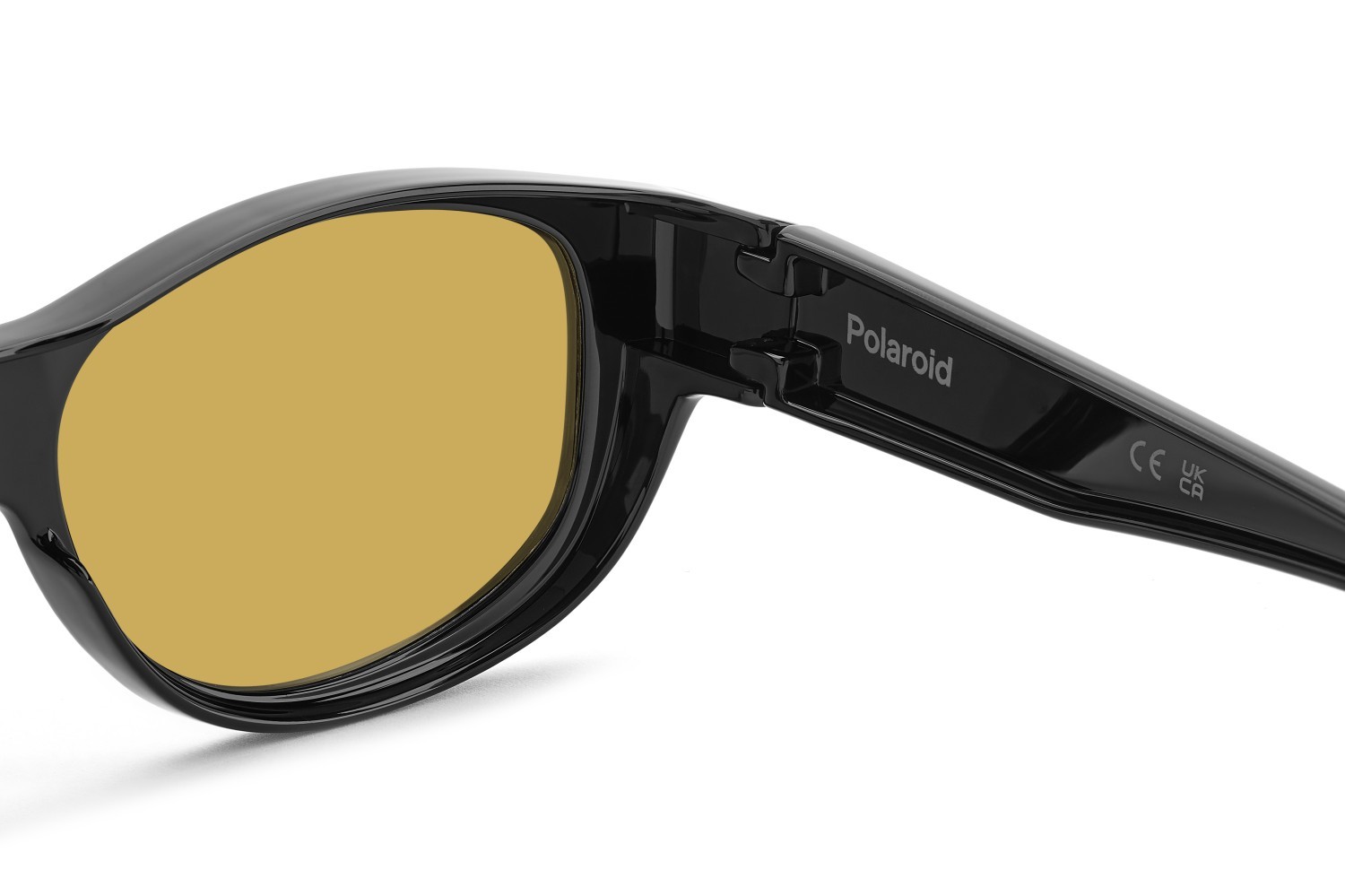 Sunglasses Polaroid Pld 9020/S 206710 71C MU color black yellow shape rectangle lenses yellow polarized