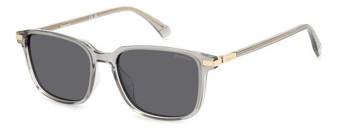 Sunglasses Polaroid Pld 4169/G 206712 (690 M9) color beige grey shape square lenses grey polarized
