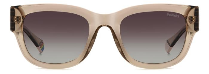Sonnenbrillen Polaroid Pld 6213/S 206717 (10A LA) farbe beige form quadratisch gläser brown shaded polarized