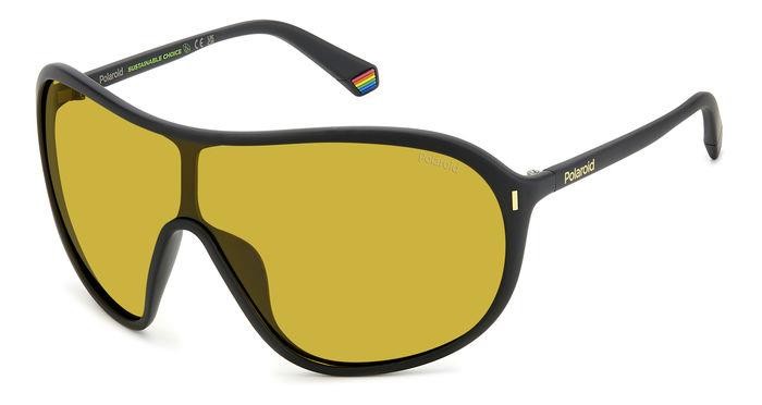 Sonnenbrillen Polaroid Pld 6216/S 206718 (003 MU) farbe matte black form maske gläser yellow polarized