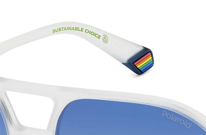 Sonnenbrillen Polaroid Pld 6217/S 206719 (2M4 Z7) farbe matte crystal form navigator gläser blue shaded polarized