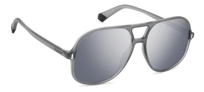 Sonnenbrillen Polaroid Pld 6217/S 206719 (RIW EX) farbe matte grey form navigator gläser grey silver mirror polarized