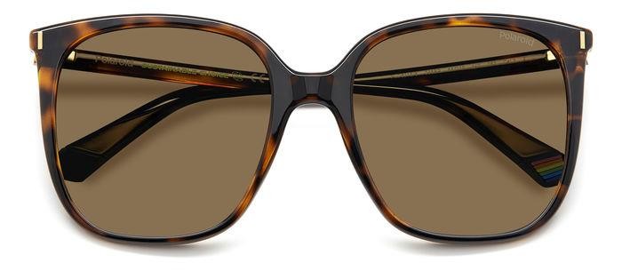 Sunglasses Polaroid Pld 6218/S 206720 (086 SP) color havana shape square lenses bronze polarized