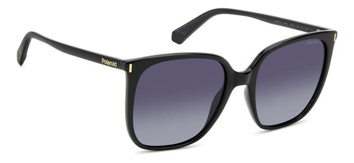 Sunglasses Polaroid Pld 6218/S 206720 (807 WJ) color black shape square lenses grey shaded polarized