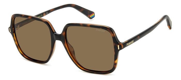 Sunglasses Polaroid Pld 6219/S 206721 (086 SP) color havana shape square lenses bronze polarized