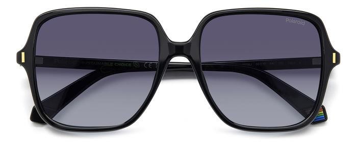 Sunglasses Polaroid Pld 6219/S 206721 (807 WJ) color black shape square lenses grey shaded polarized