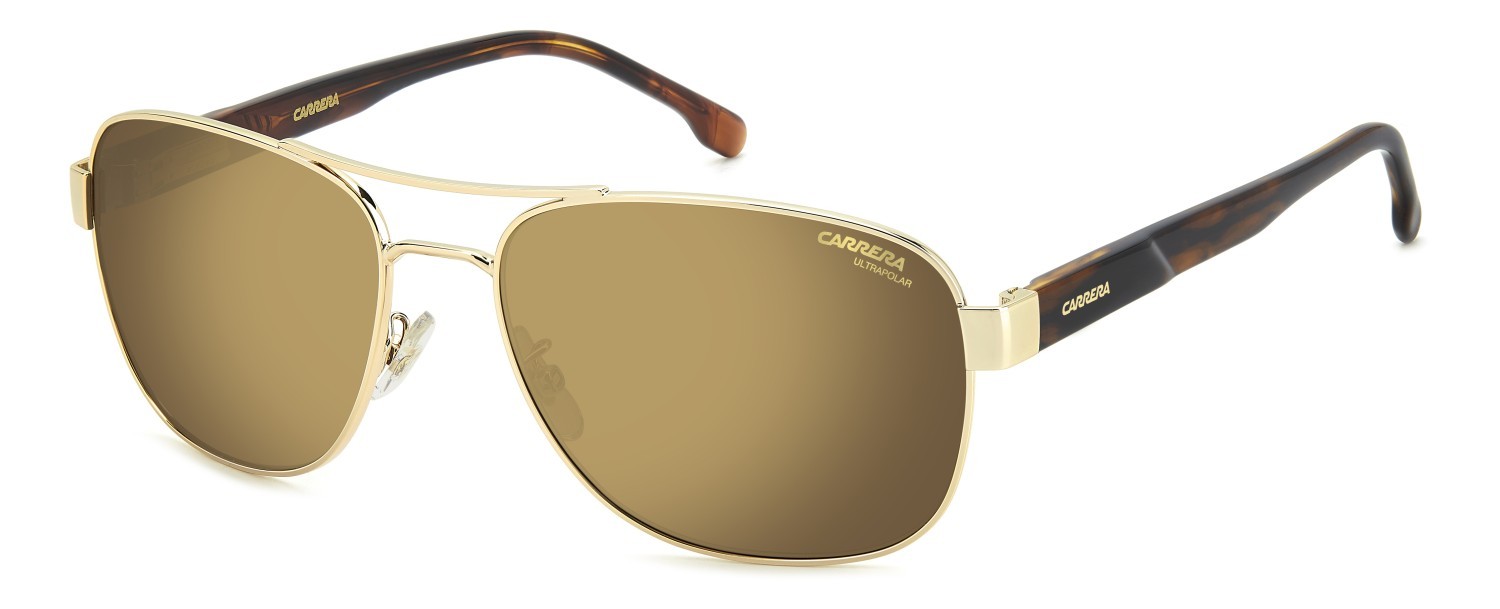 Sonnenbrillen Carrera C Flex 02/G 206723 (J5G YL) farbe gold form navigator gläser gold high contrast polarized antireflex