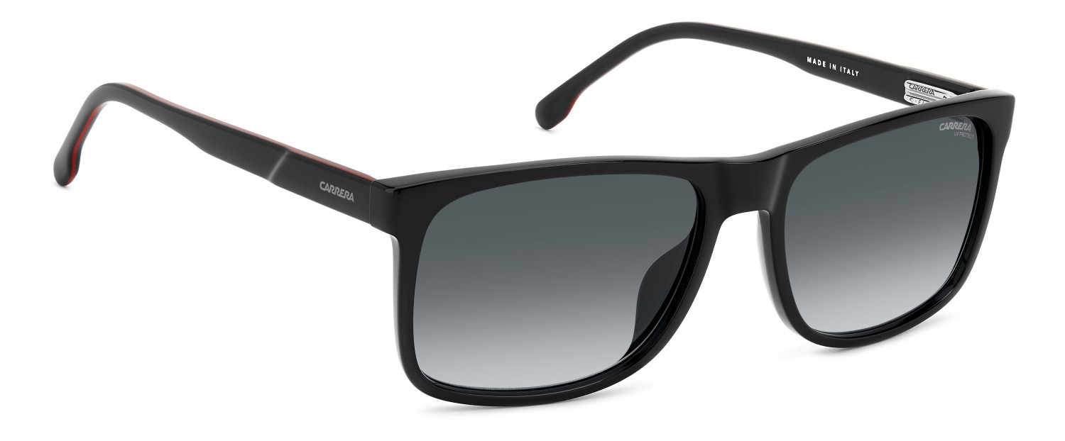 Sonnenbrillen Carrera C Flex 01/G 206724 (OIT 9O) farbe black red form rechteckig gläser dark grey shaded