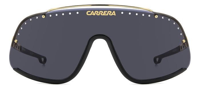 Sonnenbrillen Carrera Flaglab 16 206725 (2M2 2K) farbe black gold form maske gläser grey antireflex