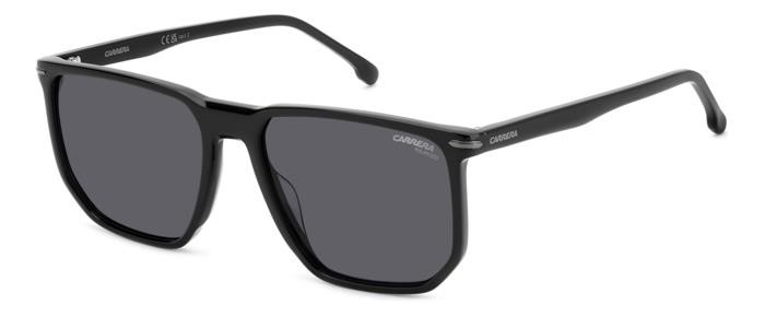 Occhiali da sole Carrera 329/S 206727 (08A M9) colore black grey forma geometrico lenti grey polarized