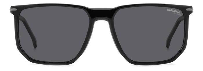 Occhiali da sole Carrera 329/S 206727 (08A M9) colore black grey forma geometrico lenti grey polarized