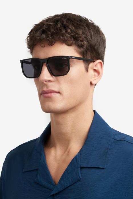 Occhiali da sole Carrera 329/S 206727 (08A M9) colore black grey forma geometrico lenti grey polarized
