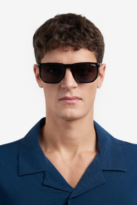 Occhiali da sole Carrera 329/S 206727 (08A M9) colore black grey forma geometrico lenti grey polarized