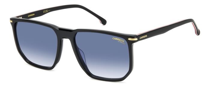 Occhiali da sole Carrera 329/S 206727 (807 08) colore black forma geometrico lenti dk blue shaded