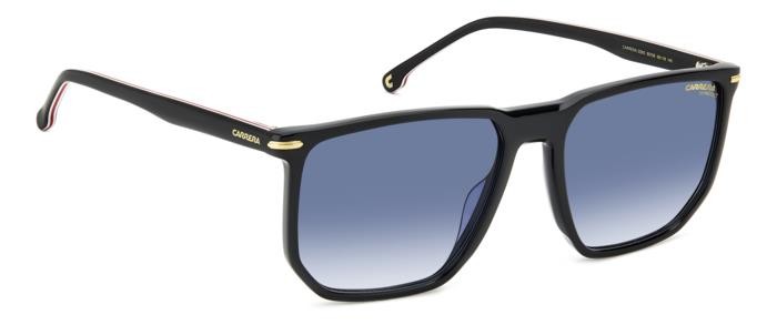 Occhiali da sole Carrera 329/S 206727 (807 08) colore black forma geometrico lenti dk blue shaded