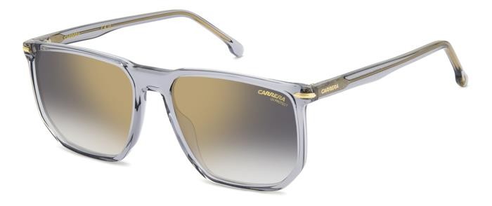 Occhiali da sole Carrera 329/S 206727 (KB7 FQ) colore grey forma geometrico lenti grey shaded gold mirror