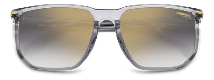Occhiali da sole Carrera 329/S 206727 (KB7 FQ) colore grey forma geometrico lenti grey shaded gold mirror