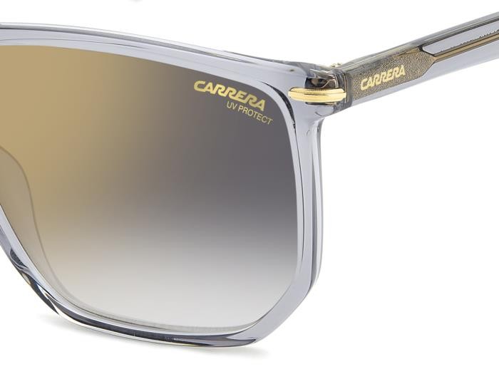 Occhiali da sole Carrera 329/S 206727 (KB7 FQ) colore grey forma geometrico lenti grey shaded gold mirror