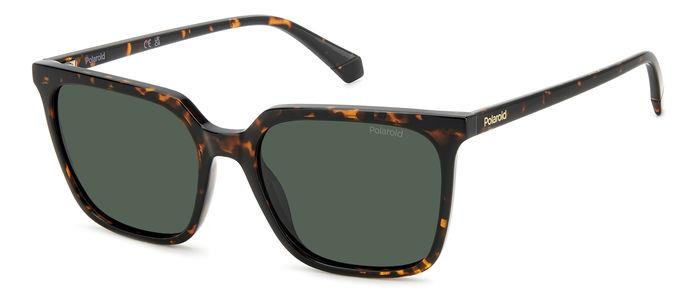 Sunglasses Polaroid Pld 4163/S 206731 (086 UC) color havana shape square lenses green polarized
