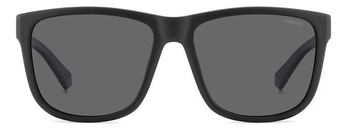 Sunglasses Polaroid Pld 2155/S 206733 (003 M9) color matte black shape square lenses grey polarized