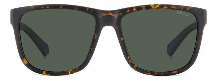 Sunglasses Polaroid Pld 2155/S 206733 (HGC UC) color matte brown havana shape square lenses green polarized