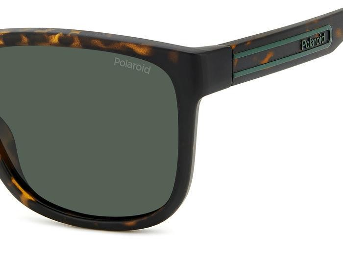 Sunglasses Polaroid Pld 2155/S 206733 (HGC UC) color matte brown havana shape square lenses green polarized