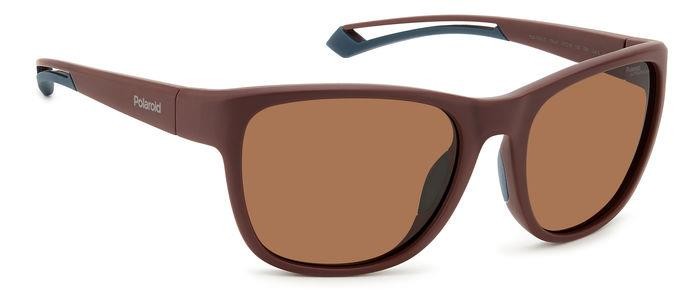 Sonnenbrillen Polaroid Pld 7051/S 206736 (7BL 47) farbe matte burgundy form rechteckig gläser brown polar high contrast