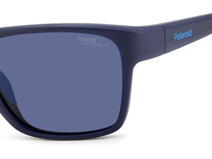 Sonnenbrillen Polaroid Pld 7052/S 206737 (FLL 7I) farbe matte blue form rechteckig gläser blue polarized hight contrast