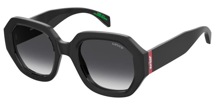 Occhiali da sole Levi's Lv 1066/S 206739 (807 9O) colore black forma geometrico lenti dark grey shaded