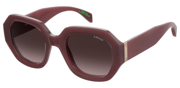 Sonnenbrillen Levi's Lv 1066/S 206739 (LHF HA) farbe burgundy form geometrisch gläser brown shaded