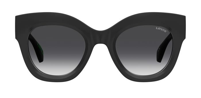 Sonnenbrillen Levi's Lv 1067/S 206740 (807 9O) farbe black form cat-eye gläser dark grey shaded