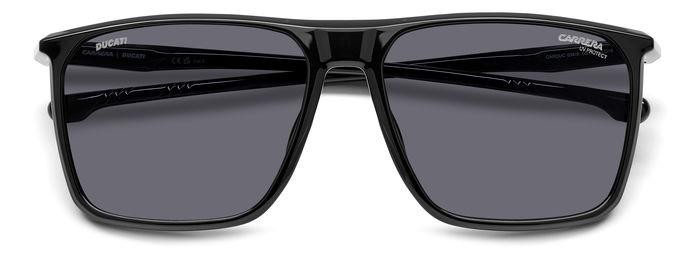 Sunglasses Carrera Ducati Carduc 034/S 206749 (08A IR) color black grey shape rectangle lenses grey