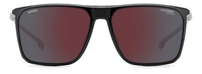 Occhiali da sole Carrera Ducati Carduc 034/S 206749 (807 H4) colore black forma rettangolare lenti red mirror polarized hight con