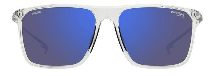Occhiali da sole Carrera Ducati Carduc 034/S 206749 (900 XT) colore crystal forma rettangolare lenti blu sky mirror
