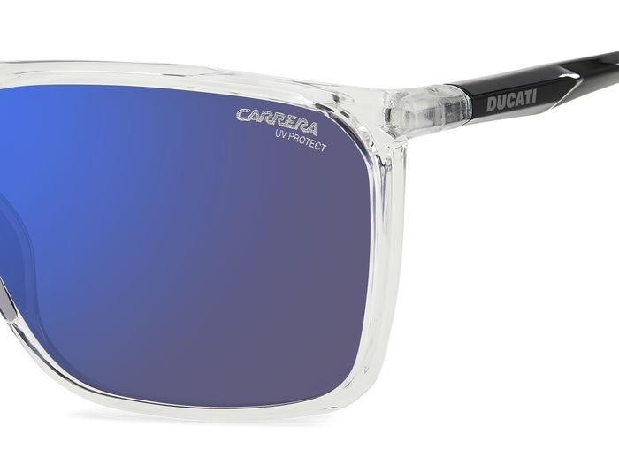 Occhiali da sole Carrera Ducati Carduc 034/S 206749 (900 XT) colore crystal forma rettangolare lenti blu sky mirror