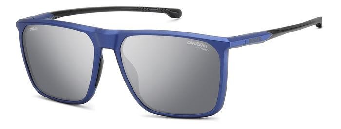 Sunglasses Carrera Ducati Carduc 034/S 206749 (TZQ T4) color blue metalized shape rectangle lenses silver mirror