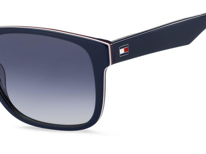 Occhiali da sole Tommy Hilfiger Th 2073/S 206751 (PJP 08) colore blue forma rettangolare lenti dk blue shaded
